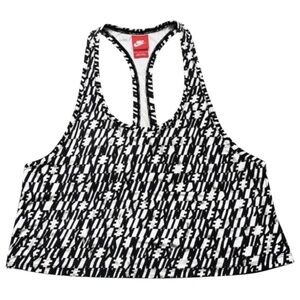 Nike Dri-FIT Logo Print Racerback Crop Tank Women’s Large
